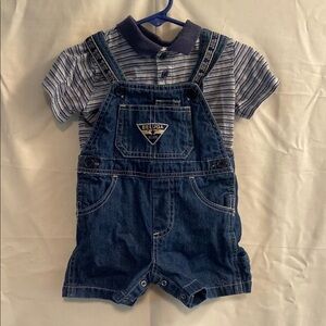 Beluga Blues Denim Kids Overalls
